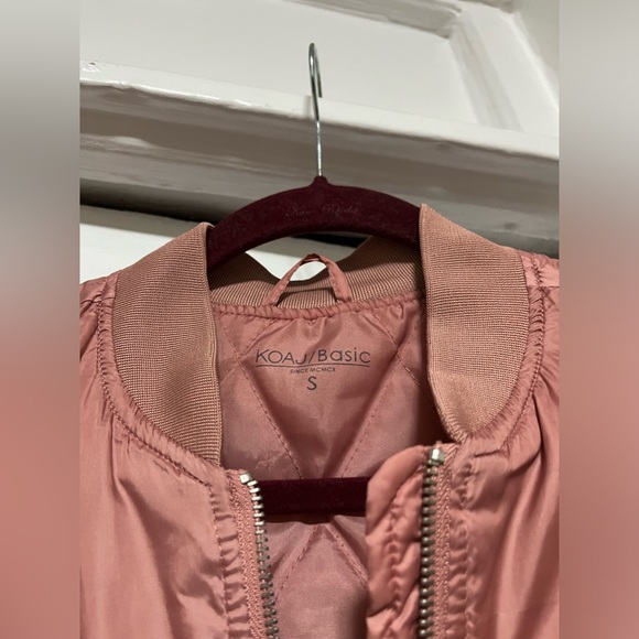 Rose Pink Bomber Jacket - Picture 6 of 7